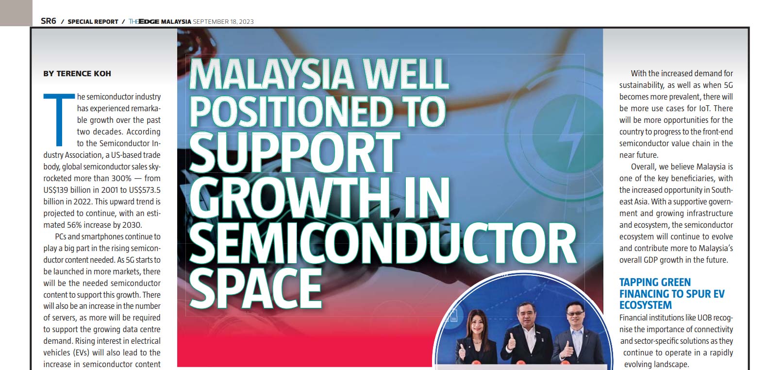 Malaysia is well positioned to support growth in the semiconductor space