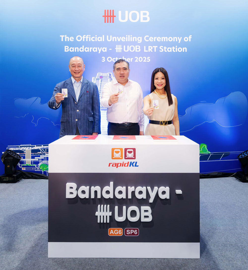 UOB Malaysia unveils newly rebranded Bandaraya - UOB LRT station  