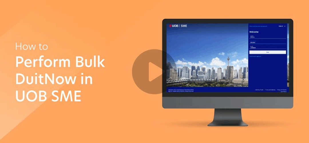 How to perform bulk DuitNow in UOB SME?