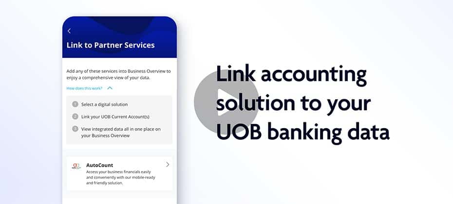 Link accounting solution to your UOB banking data
