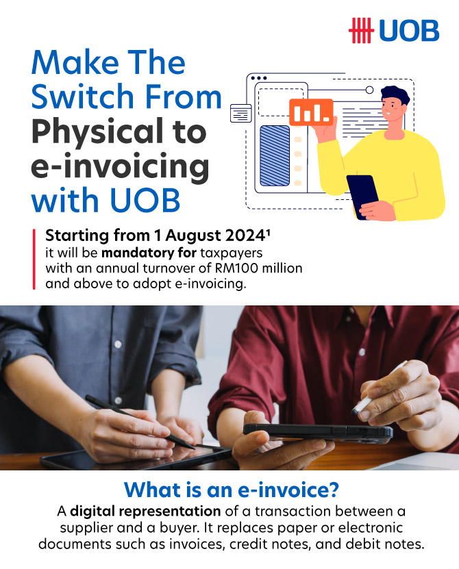 Make the switch from physical to e-invoicing with UOB