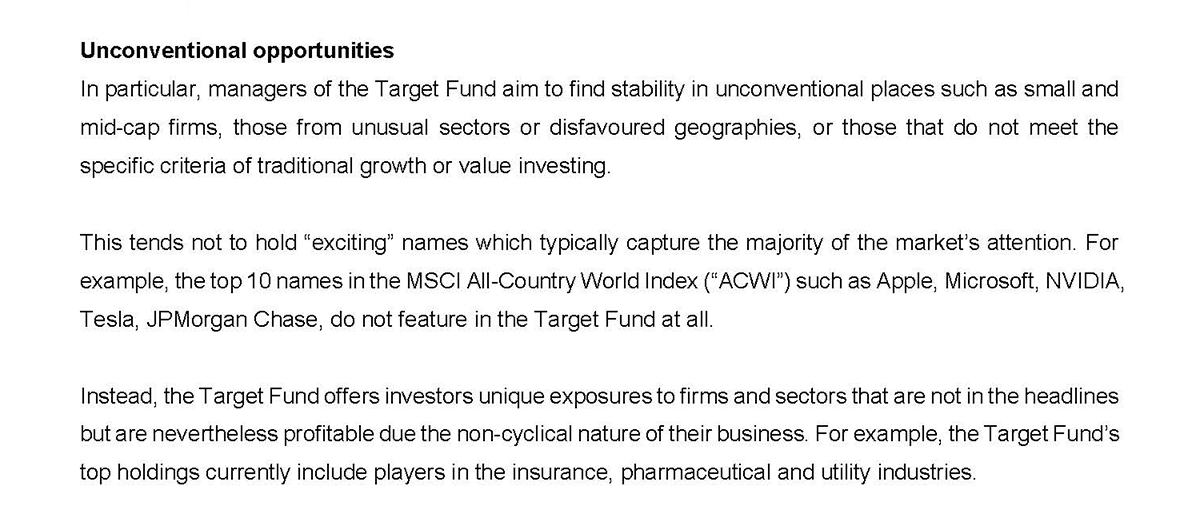 Unconventional opportunities