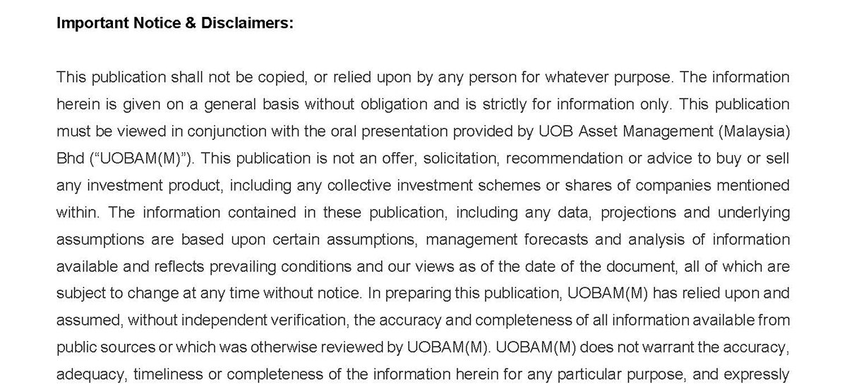 important notice and disclaimers