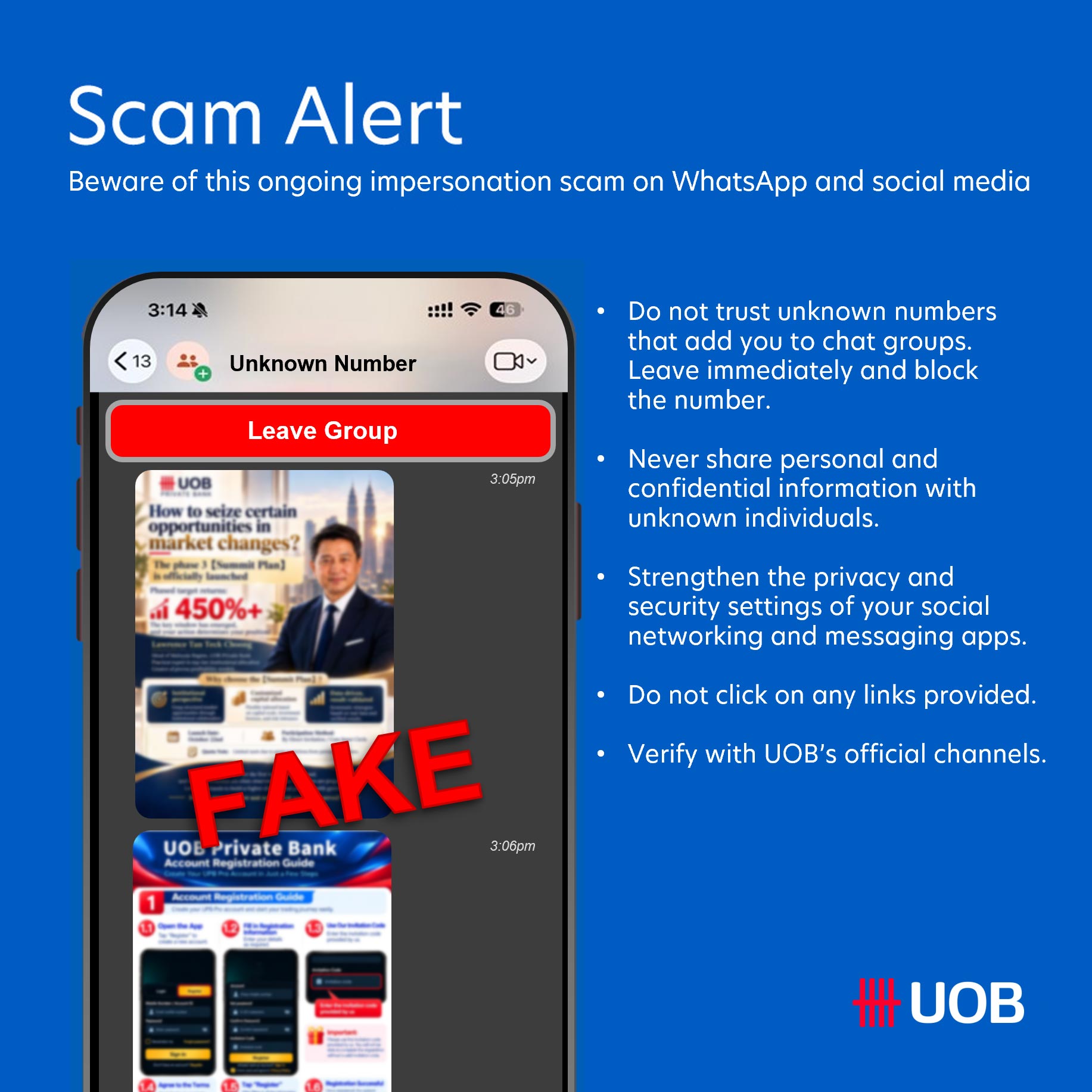 Scam Alert Private Bank