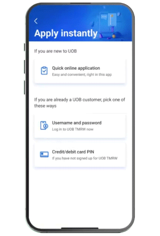 Quick online application