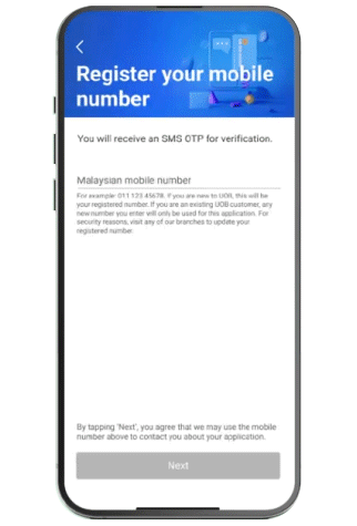 Enter your mobile number