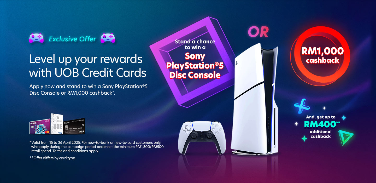 Level up your rewards with UOB Credit Cards