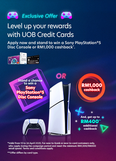 Level up your rewards with UOB Credit Cards
