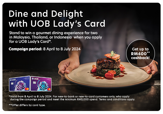 Apply, activate and spend to win an unforgettable dining experience