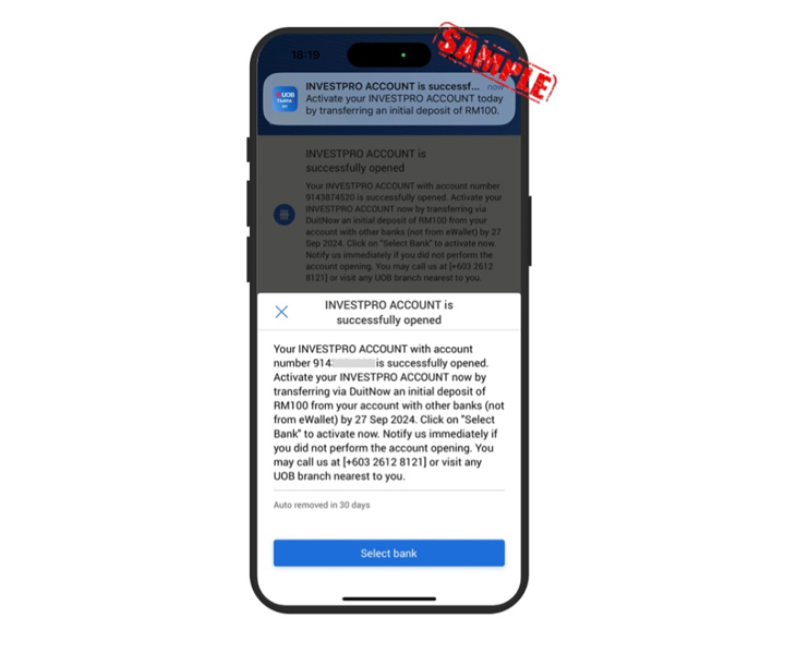 /Your account number will be in the successful account  opening push notification.