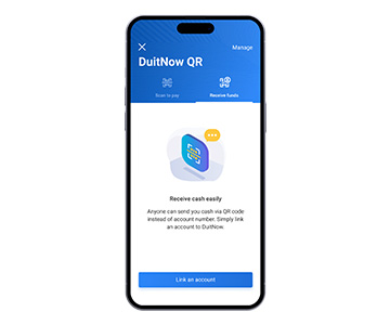 /Receive funds via DuitNow QR