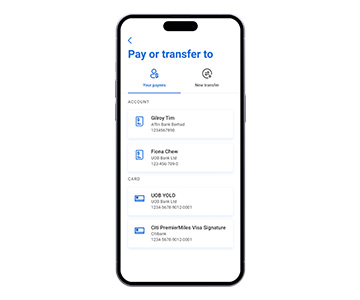 /Transfer funds to account number