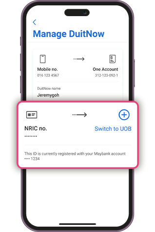 Tap on “Switch to UOB”.