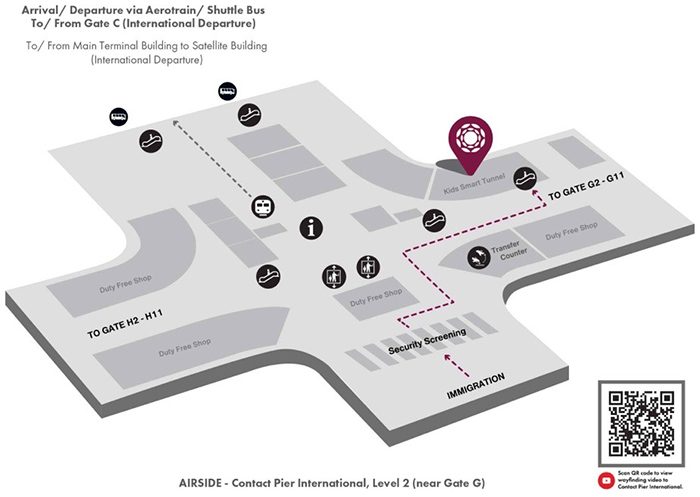 UOB private Lounge location map