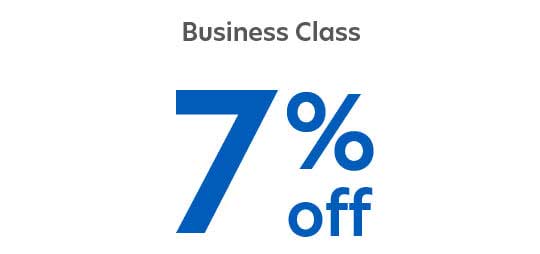 Up to 7% off flights