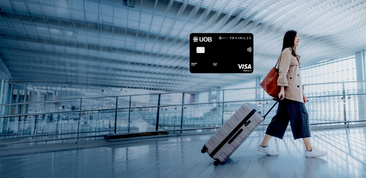 Up to 5% cashback with UOB PRVI Miles Card