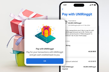 Pay with UNIringgit coupons