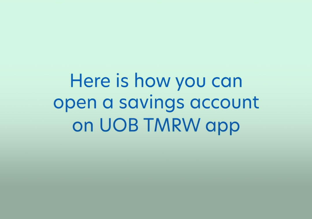 Open a savings account