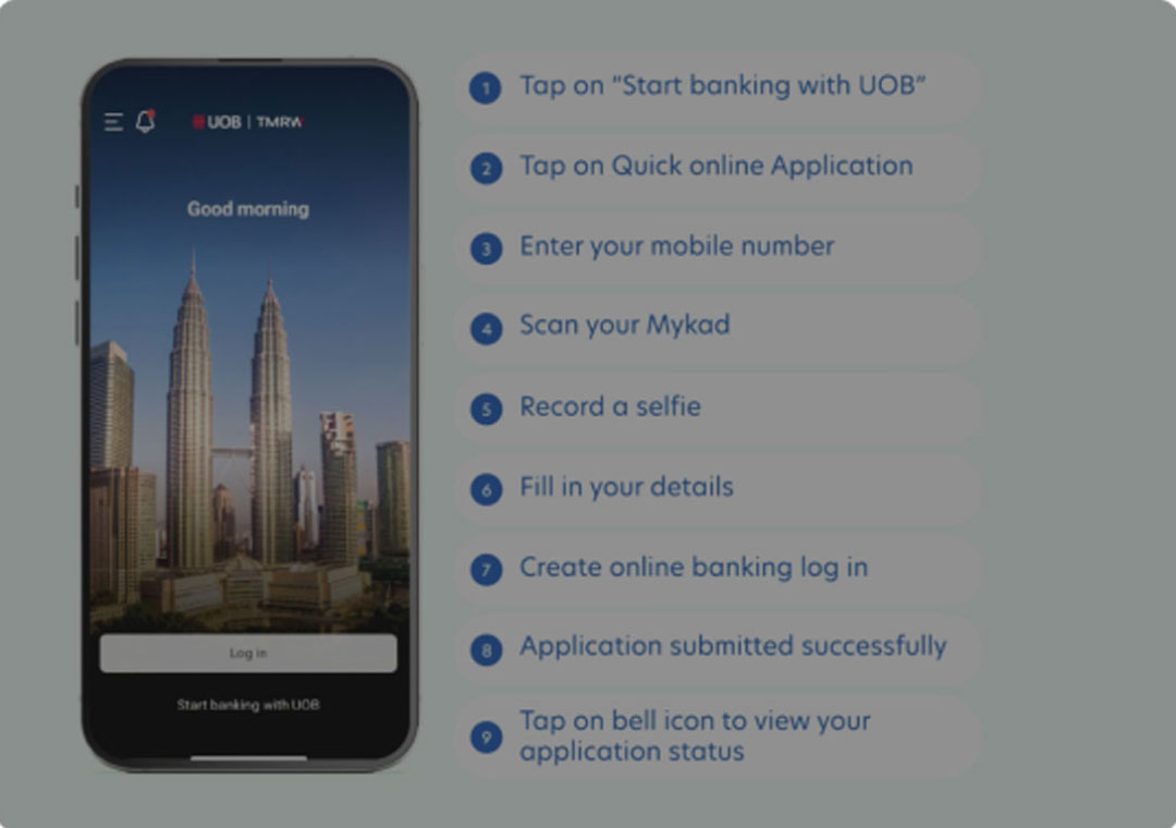 You are just taps away from saving with UOB