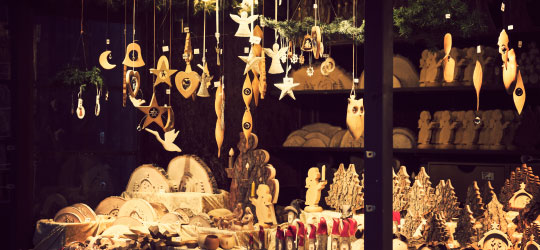 Festive marketplace pop-ups