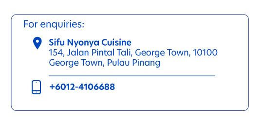 Sifu Nyonya Cuisine