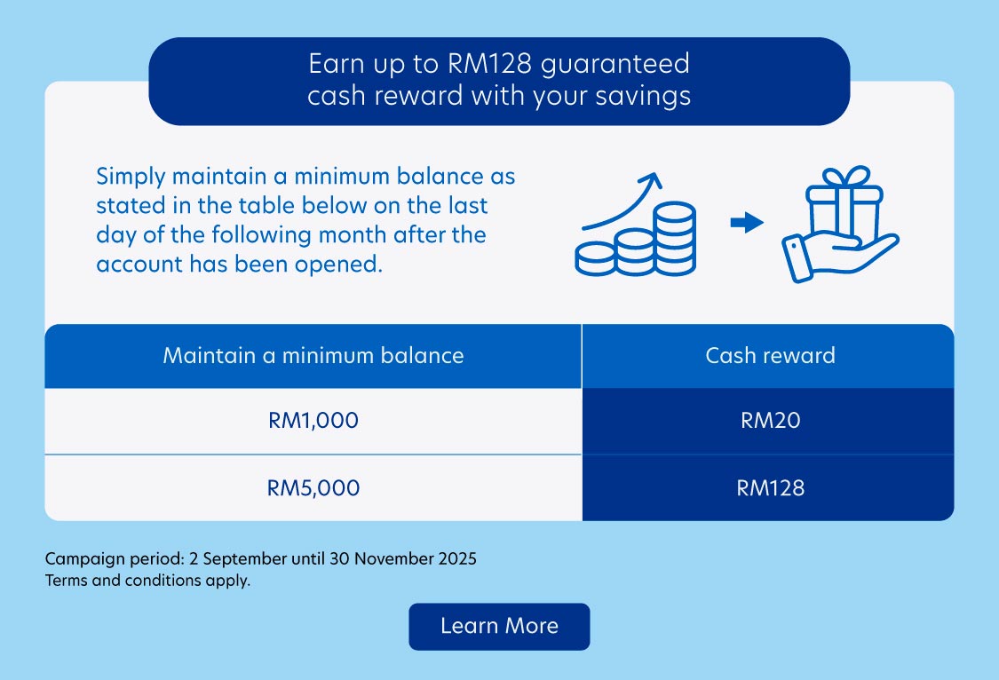 Earn up to RM128