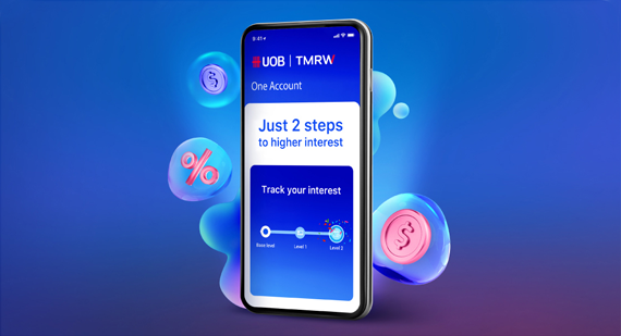UOB One Account Up to 6% p.a. interest*