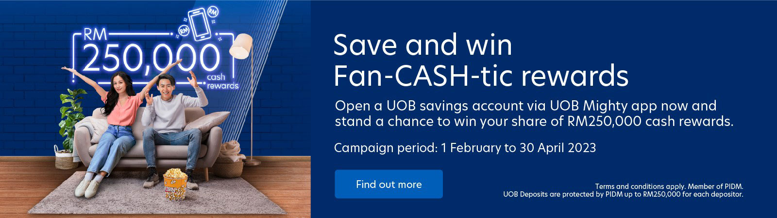 UOB Save and win Fan-CASH-tic rewards