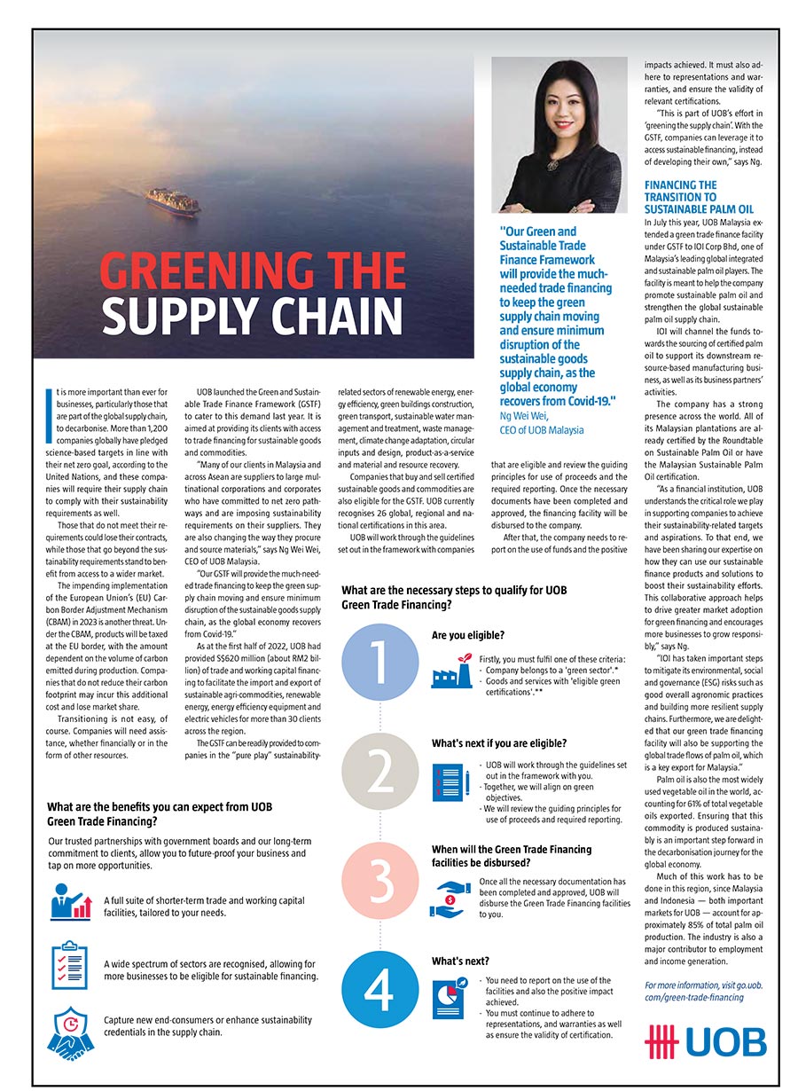 Greening the supply chain
