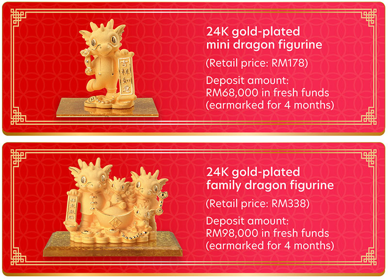 24k gold-lated dragon figurine