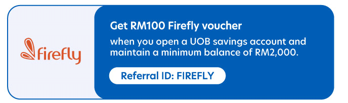 Get RM100 Firefly credit