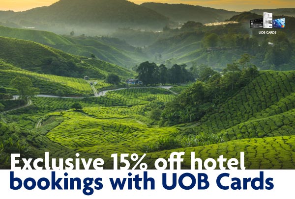 Exclusive 15% off hotel bookings with UOB Cards